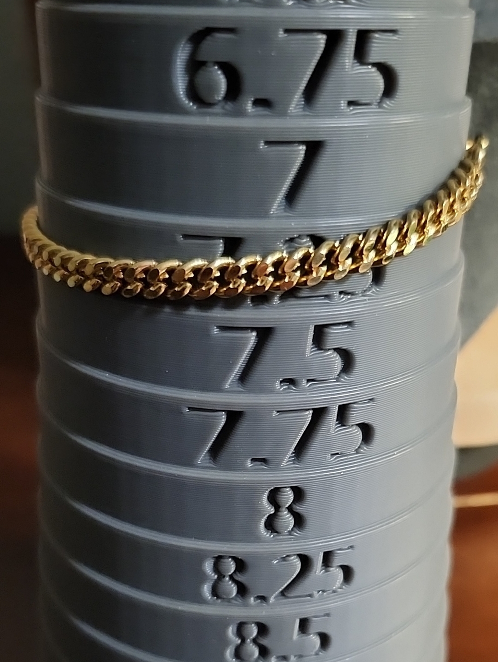 Gold Curb Chain Bracelet - Polished Link Design